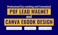 do interactive pdf ebook lead magnet and layout design