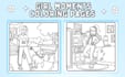 create girl moments coloring pages