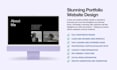 design a stunning portfolio website to showcase your work