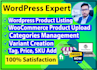 product listing wordpress and woocommerce store