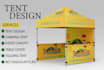 design canopy tent , table cover , backdrop and table cloth