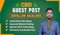 give you guest post backlinks on cbd websites