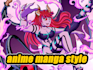 draw your characters in anime manga style
