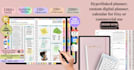 hyperlinked planner, custom digital planner, calendar for etsy or commercial use