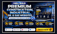 build responsive earthwork website roofing construction website wordpress websit