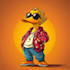 make you as a funny yellow cartoon character