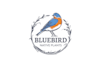 design blue bird native plants garden logo