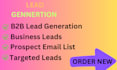 do b2b lead generation, leads business leads, prospect list