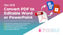 convert PDF to editable word or powerpoint