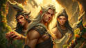 create fantasy character game concept for game or book