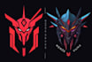 create an impressive futuristic cyberpunk logo