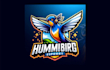 make amazing hummingbird mascot logo with creative concepts