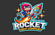 do make rocket mascot logo design with 1 day delivery