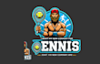do awesome style tennis mascot logo design with express delivery
