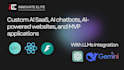 develop ai saas apps, ai chatbots, and ai web applications
