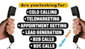do cold calls and set appointments professionally