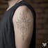 create sleeve tattoo design in geometric style