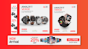 create creative website banner, web slider design