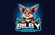 make creative bilby, rabbit mascot logo with free source file