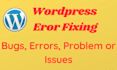 fix wordpress error issues and fix bugs