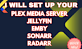 configure and automate plex jellyfin emby media server, plex media server