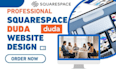 design responsive and modern website using squarespace and duda website builder