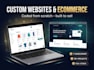develop a custom coded website or ecommerce store with react