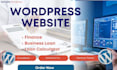 design business loan wordpress website finance website loan website