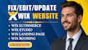 update wix website edit wix fix wix issue wix seo wix website responsiveness