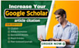 increase google scholar citation, backdate citation on researchgate