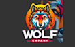do wonderful wolf mascot logo design with express delivery