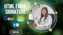 clickable mailchimp HTML email signature  in 24 hours