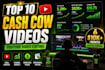 edit top 10 faceless cashcow videos for youtube