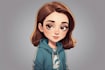 create simple cartoon portrait