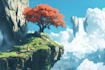 make landscape concept art, fantasy illustration