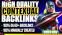 do 30 premium high quality contexual backlinks da 60 to 100