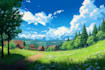 draw anime background for streaming, live2d, game or vn