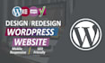 develop wordpress website design with responsive web design