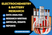 write research on electrochemistry and batteries