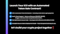 develop an automated token sale contract for your crypto project