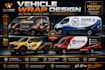 create car wrap, van wrap, truck wrap, trailer wrap, custom wrap design for your