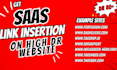 niche edit link insertions backlinks on DR 80 saas websites