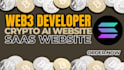 develop stunning web3, solana memecoin or ai crypto website