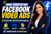 create high converting shopify facebook video ads for dropshipping product