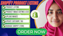 do SEO friendly shopify product listing