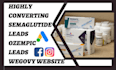generate highly converting semaglutide leads ozempic leads wegovy website