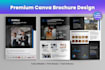 design premium editable canva brochure, flyer or catalog