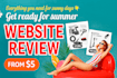 make a professional review of your website