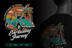 design illustration skull beach logo