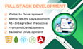 build website create custom website development full stack developer